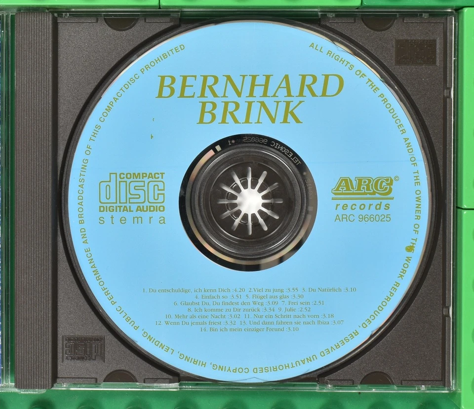 Bernhard Brink - Soloschager - ARC Records CD - Bild 3 von 4