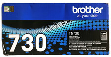 Brother TN-730 TN730 Black Toner Cartridge New Sealed With Open Box