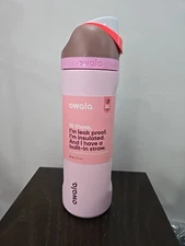Owala FreeSip Stainless Water Bottle / 24oz / Color: Cherry Blossom / Cake Pop