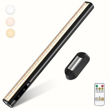 Rechargeable Magnetic LED Light Bar with Remote, Under Cabinet Lighting Wirel...
