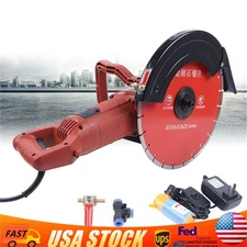 14" Concrete Saw Electric Demo Saw Concrete Saw Cutter Wet Dry Masonry Cut Saw