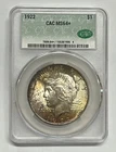 1922 Philadelphia Peace Silver Dollar CAC MS64+ Brilliant Uncirculated