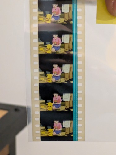Pokémon 3 Spell of the Unown 35mm Film Strip Cel Pikachu Delia SDDS Green Rare - Picture 3 of 6