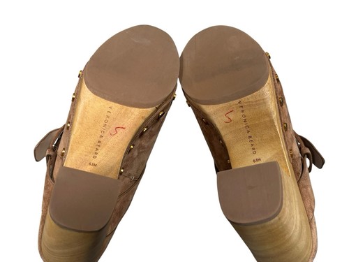 Veronica Beard Daisy Suede Clogs 6.5M - Picture 5 of 6