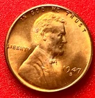 1947-S Lincoln Wheat Cent Penny GEM RD BU From an Original Bank Roll