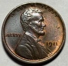 1911 Lincoln Wheat Cent — Uncirculated MS Toned 🌈