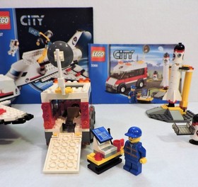 LEGO CITY: Satellite Launch Pad (3366) + Space Shuttle (3367) Complete w/Manuals
