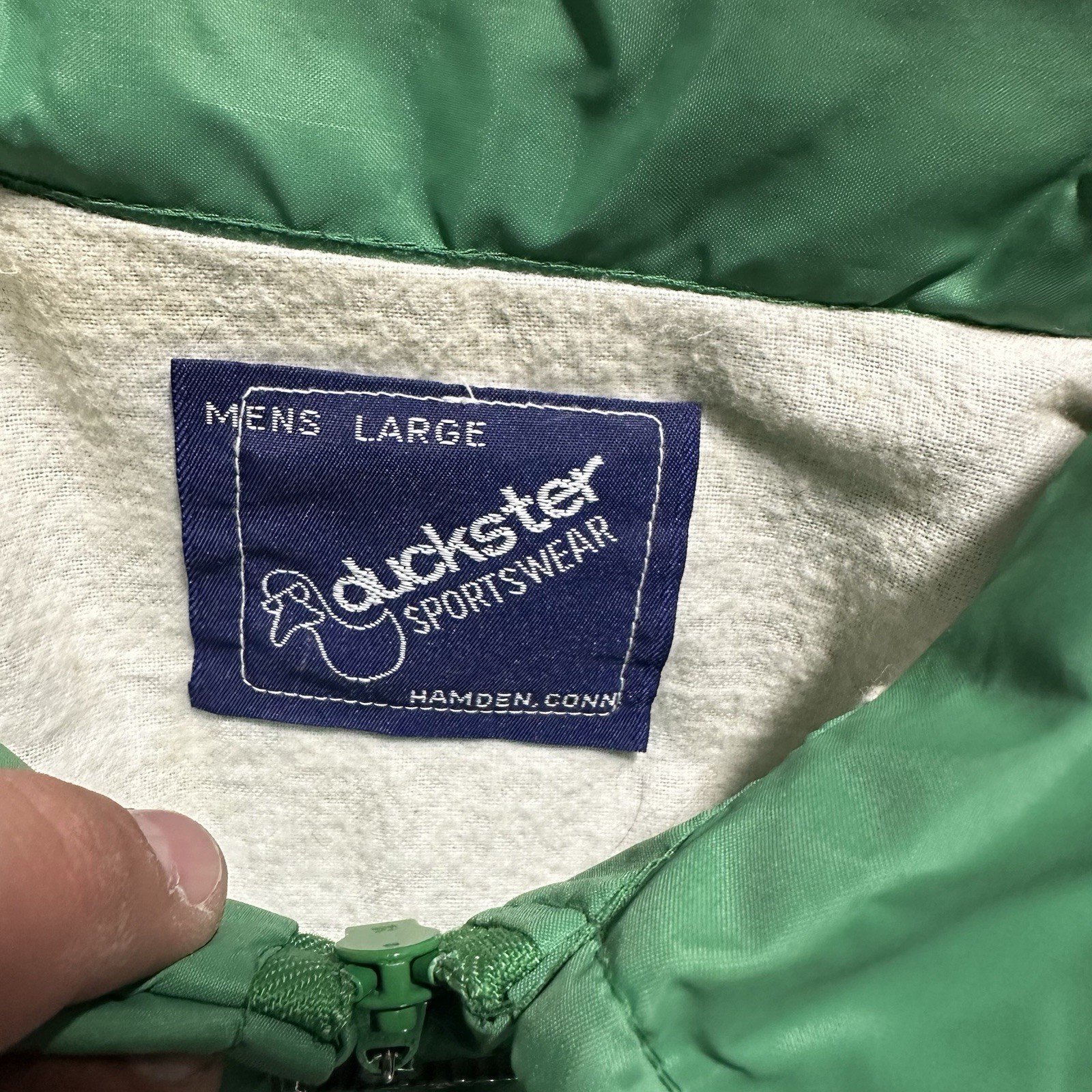 Vintage 80s MASTERS Augusta National Golf Shop Full Zip Windbreaker Jacket Sz L