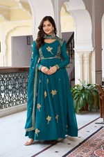 Designer Anarkali gown indian wedding Party Wear Long dress Traditional Outfit