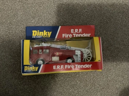 VINTAGE DINKY DIE CASTTOYS. E.R.F.FIRE TENDER , 266 (BOXED)