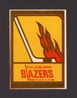 1972-73 O PEE CHEE WHA TEAM LOGOS PHILADELPHIA BLAZERS  27874