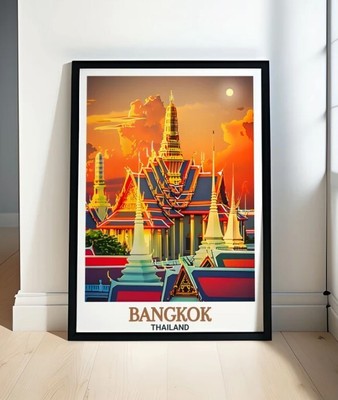 Bangkok Wall Art - Grand Palace Travel Poster