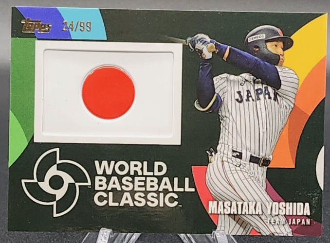MASATAKA YOSHIDA Topps 2023 WBC Japan Flag Relic Patch Limited /99