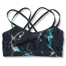 Totemmi Sports Bra Size Medium Yoga Athletic Activewear Stappy Smoky Pattern EUC