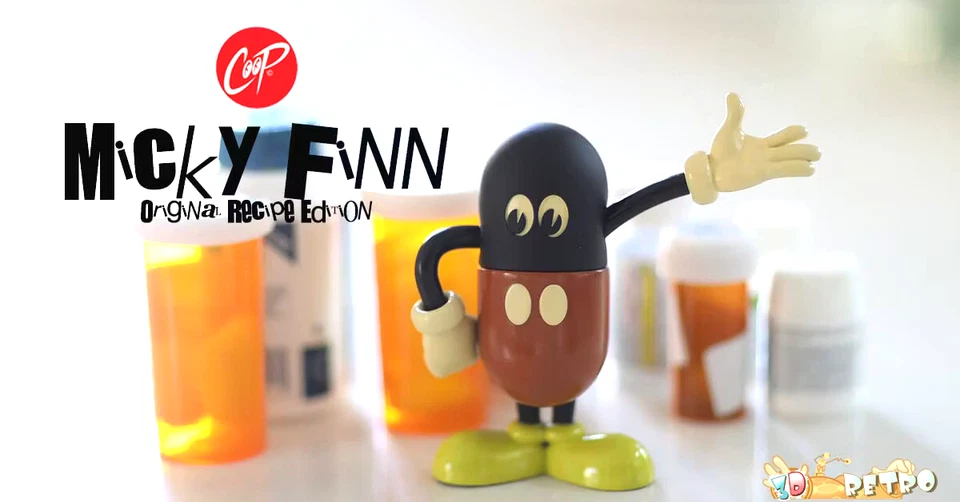 Juguete de arte de vinilo Coop's 2017 Mickey Finn Lowbrow receta original por 3D retro en caja Foto 2 de 4