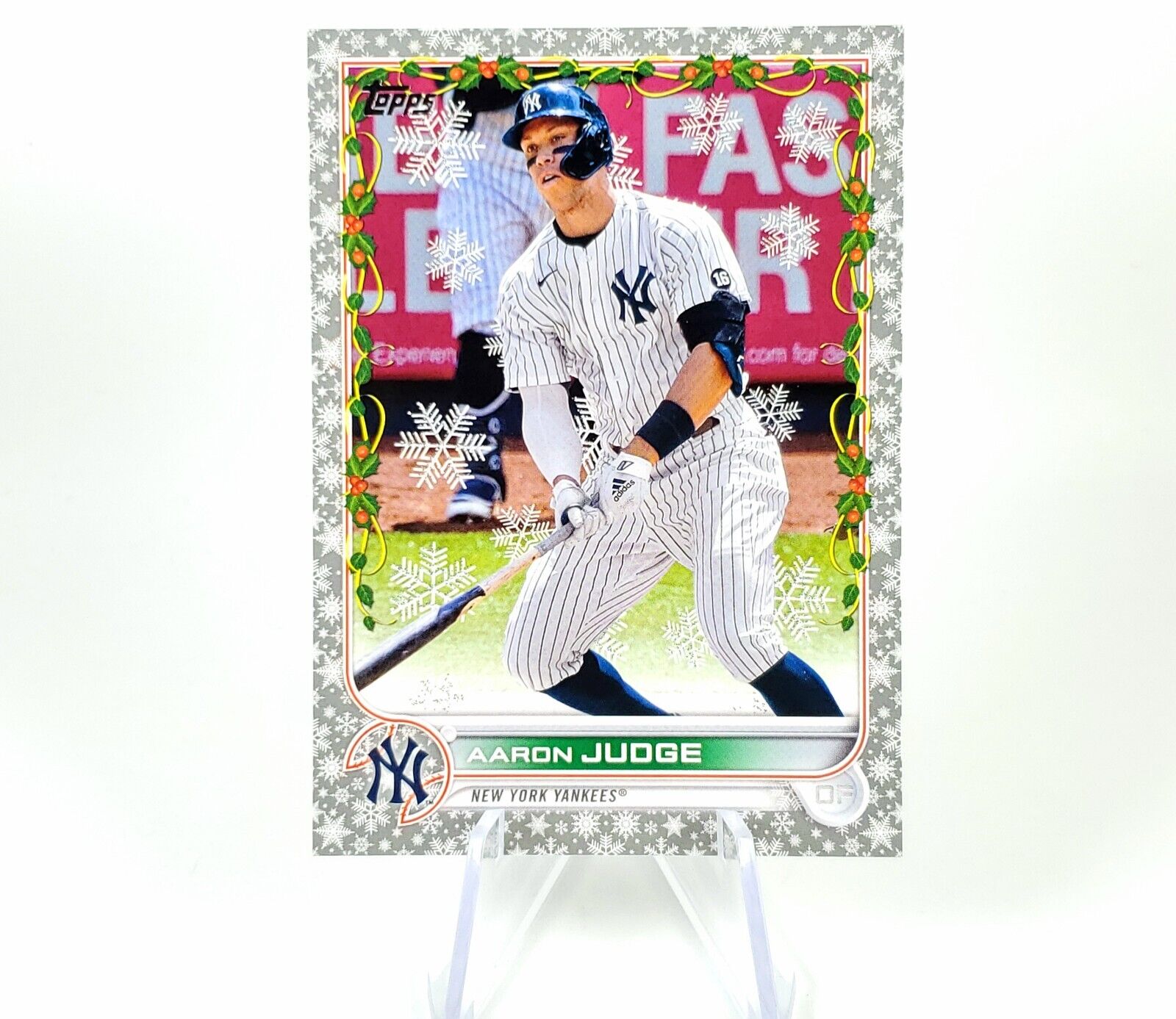 2022 Topps Holiday Aaron Judge Jersey Relic WRC-AJ New York