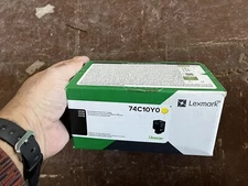 Lexmark 74c10y0 Yellow Printer Cartridge New In Box Sealed 