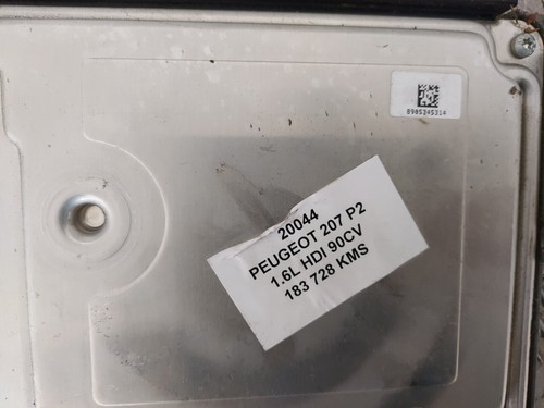 Calculateur Moteur BOSCH - PEUGEOT 207 1.6L HDI 90CH - Référence : 9677013180 - Picture 2 of 5
