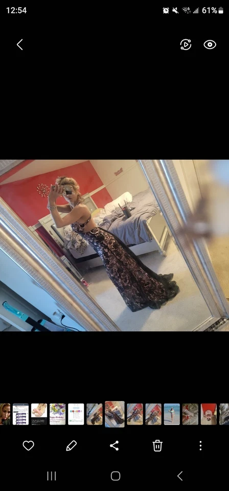 Gown Silk Lace  - Image 3 of 4