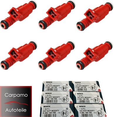 6x Stück Bosch 0280155759 Einspritzdüse 315ccm EV6 Einspritzventil 0 280 155 759
