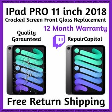 iPad PRO 11 inch 2018 Cracked Screen Front Glass Replacement REPAIR SERVICE