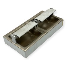 Stainless Steel Double Toilet Paper Roll Holder