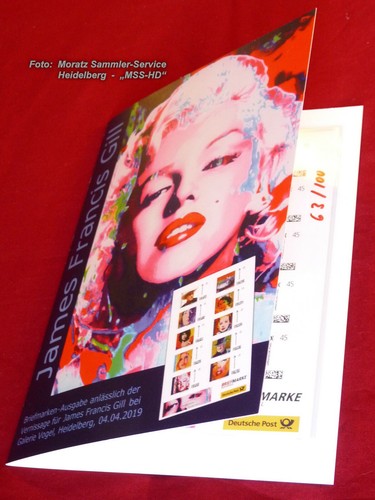 James Francis Gill: Pop Art Briefmarken Folder, 100 Bögen handsigniert - Nr. 77 - Picture 6 of 7