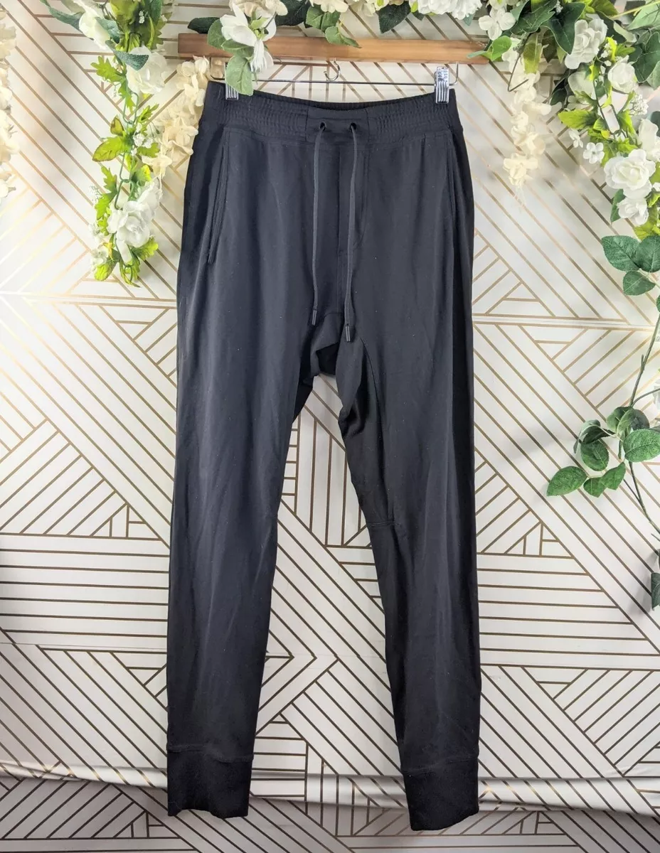 Lululemon Men's Black Joggers Sweatpants Tie Waist Cinch Ankle Size Small