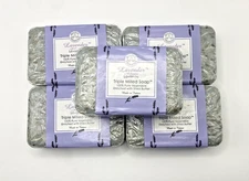 5 Bars Trader Joe's Bisous de Provence Lavender with Flowers Triple Milled Soap