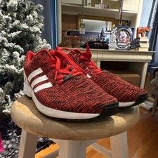 Adidas ZX Flux Red White Black for sale | eBay