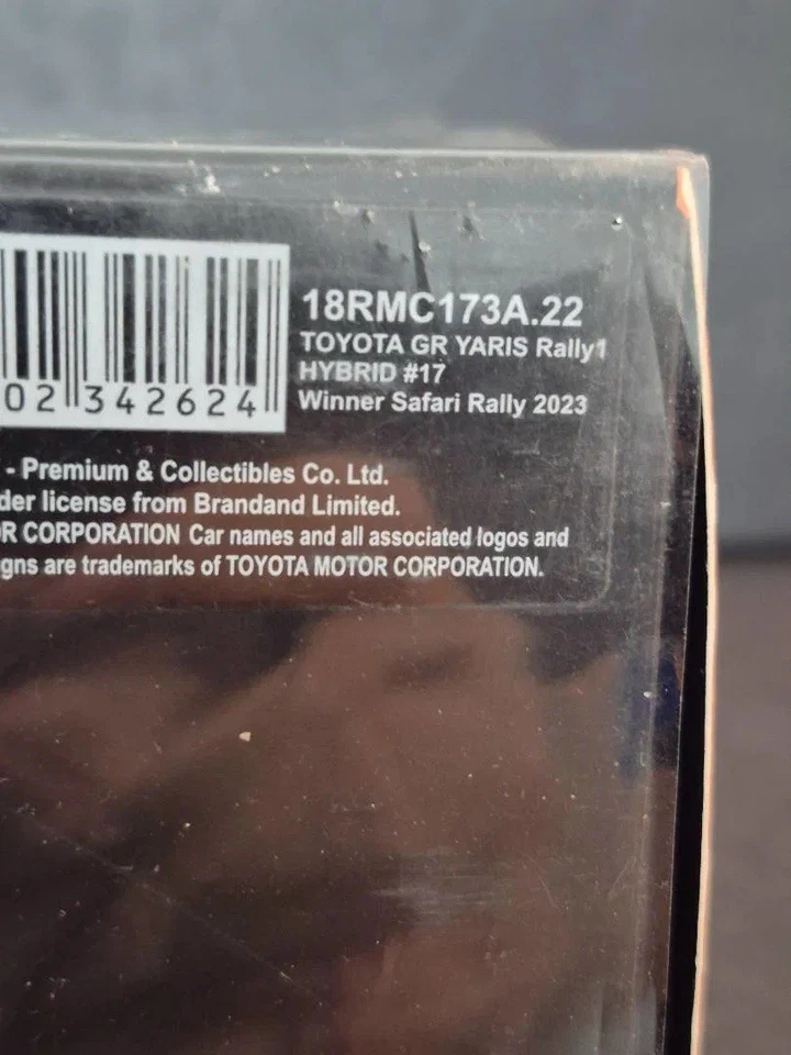 TOYOTA GR YARIS RALLY1 #17 WINNER SAFARI RALLY 2023 1/18 BY IXO 18RMC173A22 - Image 2 of 4