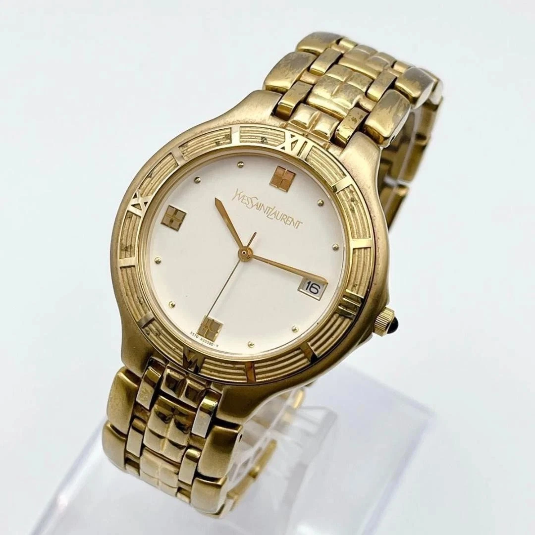 SAINT LAURENT (YSL) Orologio Yves Saint Laurent Uomo Oro Vintage Data