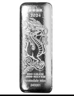 2024 100g Silver Lunar Year of the Dragon .999 Fine Silver Bar #A560