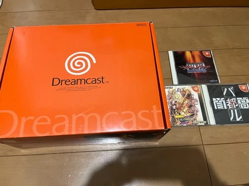 SEGA DreamCast Console (HKT-3000) & Controller with 3 games and BOX,Manual 1102