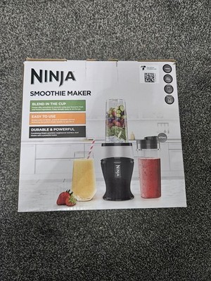 Ninja Smoothie Maker & Slim Mixer, 2x 470ml Becher mit Ausgießerdeckel