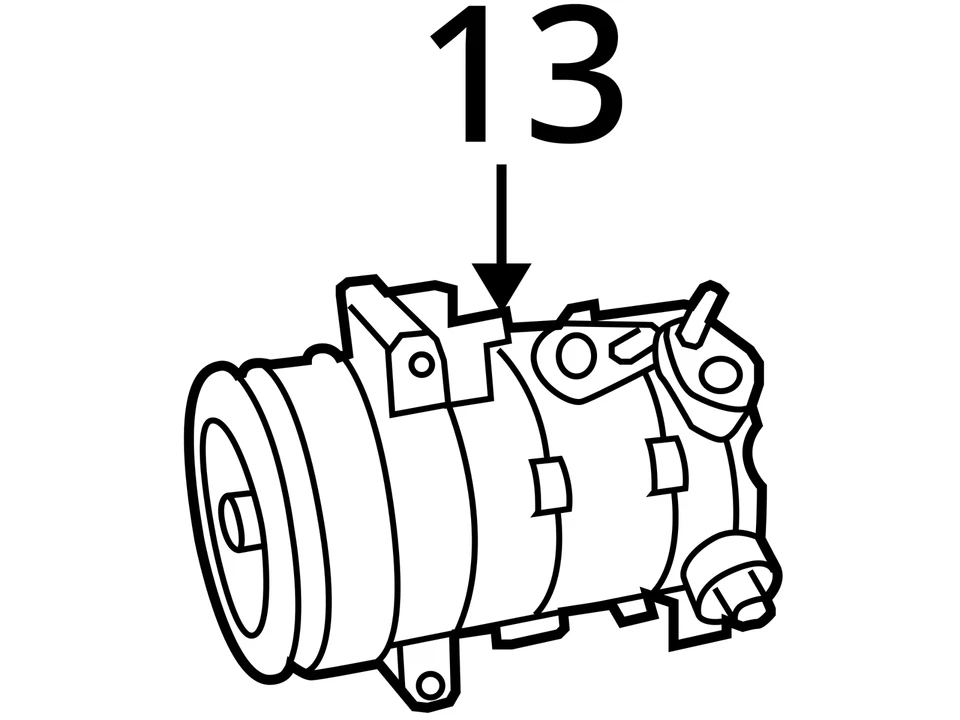 Dodge Avenger 2009-2010 aire acondicionado aire acondicionado compresor de aire acondicionado fabricante original PM4W8 Foto 3 de 3