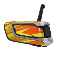 For Cardo Packtalk Bold Skin Decal Wrap Stickers Glossy Orange Stripe