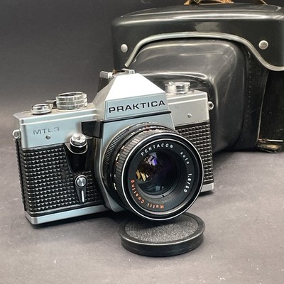 Vintage Praktica MTL3 35mm Kamera mit Pentacon Auto 1.8/50 MC Objektiv