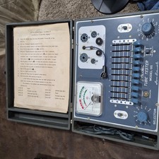 Vintage Superior Instruments Model 85 Dynamic Tube Tester with Manuals Untested