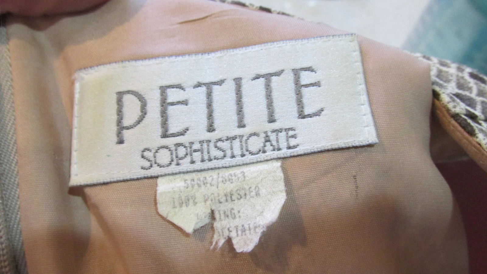 VETEMENTS Abito tubino smanicato vintage Petite Sophisticate foderato aderente taglia 4