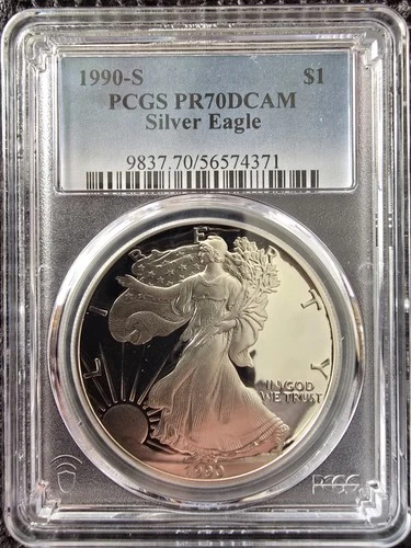 PR70 1991-S DCAM American Silver Eagle PCGS Blue Label