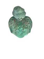 Vintage Fenton Art Glass Aqua Opalescent Guardian Angel