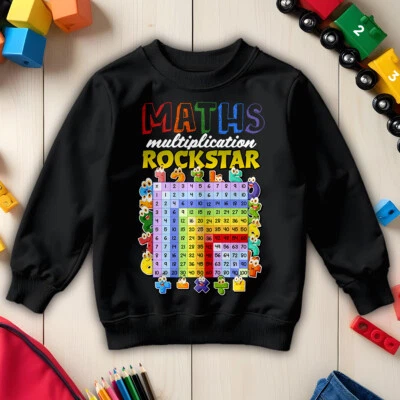 Jungen und Mädchen Rockstar Zahlentag Ideen Pullover Sweatshirt für Kinder #ND