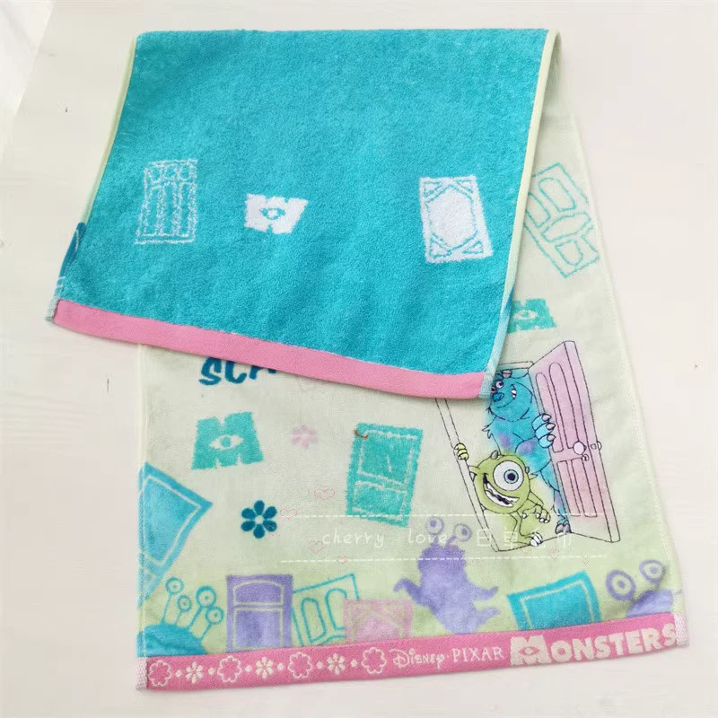 Toalla de baño facial de algodón Sully Mike 80*34 cm Disney para niños/adultos Monsters Inc Foto 2 de 3
