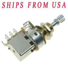 KAISH Guitar Bass Push-Push Pot(No Pull) Audio Taper A500K Potentiometer Pots