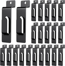 20 Pack Slatwall Utility Notch Hook Commercial Slatwall Picture Hook Metal Displ