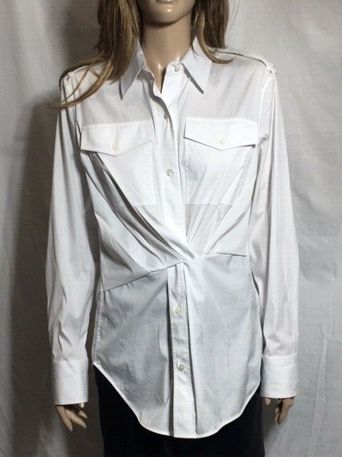 雪*様 HELMUT LANG LINED SHIRT HELMUT LANG Size XXL Yellow Brown Tie Dye Cotton Crew-Neck