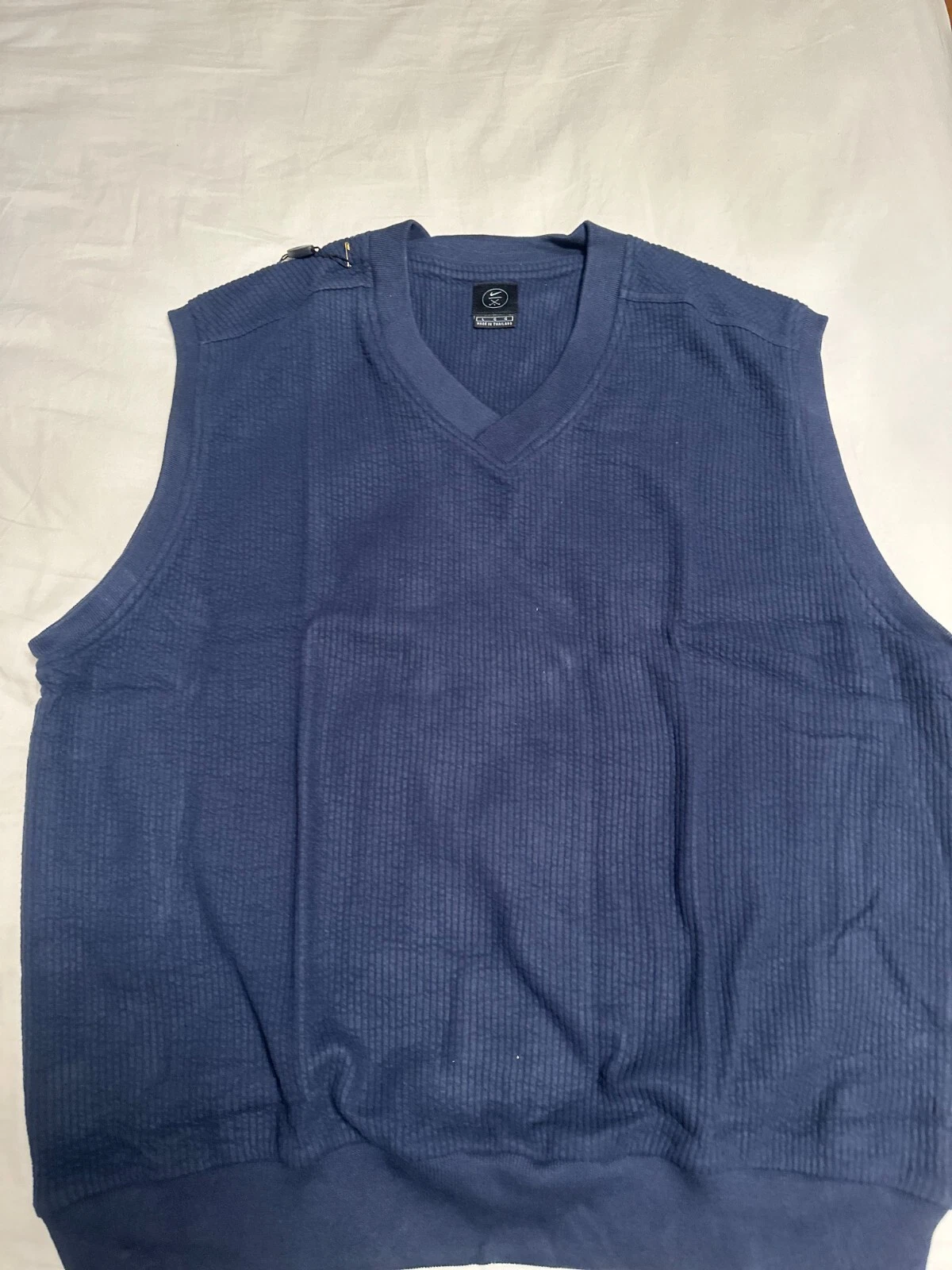 NEW Nike Golf Sweater Vest Men Large Adult Navy Blue