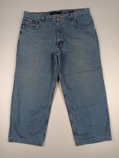 Hemmed Vtg Calvin Klein Double Stone Wash Easy Fit Jeans Tagged Size 40W