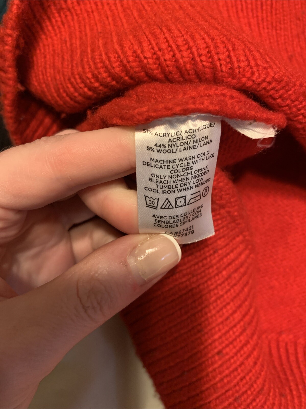 Ann Taylor Solid Red Long Sleeve Mock Neck Long S… - image 6